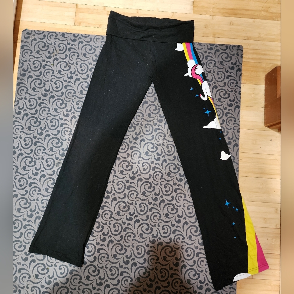 NEW ThinkGeek Unicorn Yoga Pants Sz M